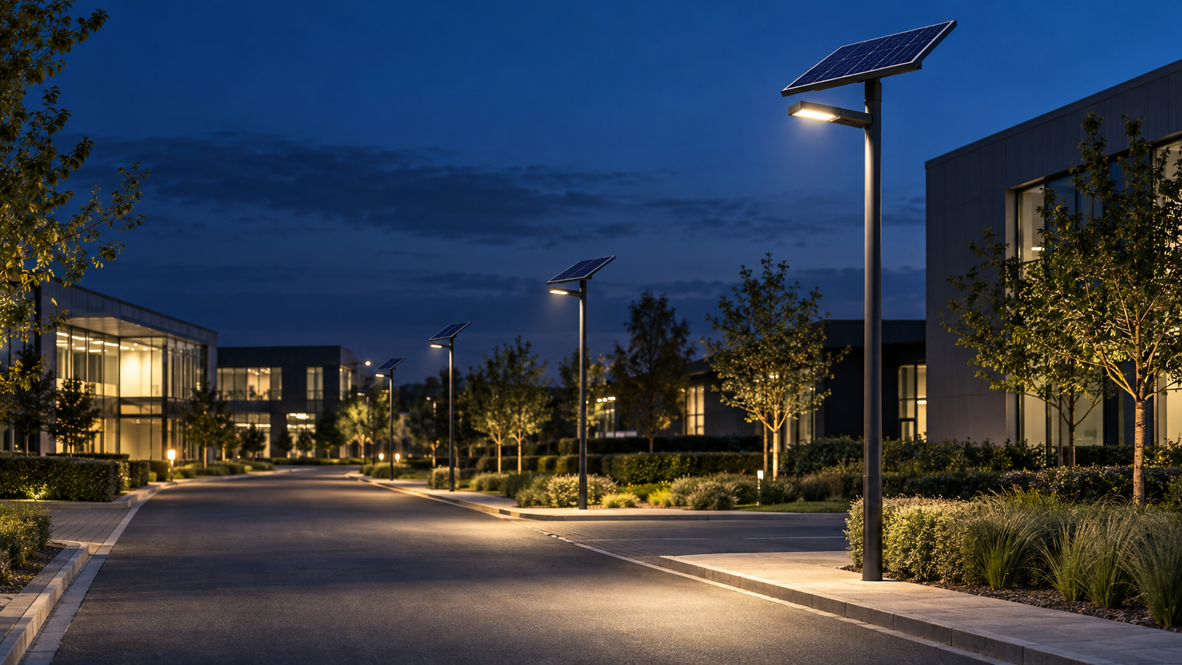 Representative concept for solar outdoor lighting